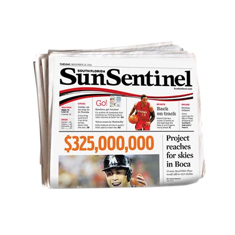 Sun sentinel newspaper - Sun Sentinel Evening Edition - Fri Mar 15th 2024 - 12pm Edition. Sun Sentinel Evening Edition - Fri Mar 15th 2024 - 12pm Edition. 1 / 16 ...